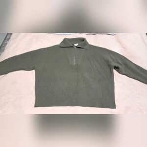 Club Monaco Cashmere Quarter-Zip Sweater Sz L